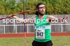 Senior Mens Javelin, 2023 North Eastern Track and Field Champs., Middlesbrough Sports Village, Middlesbrough. Photo: David T. Hewitson/Sports for All Pics